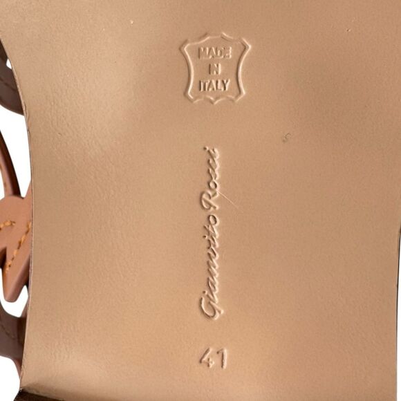 Gianvito Rossi Amalfi Leather Sandals Size 11 - Picture 10 of 13